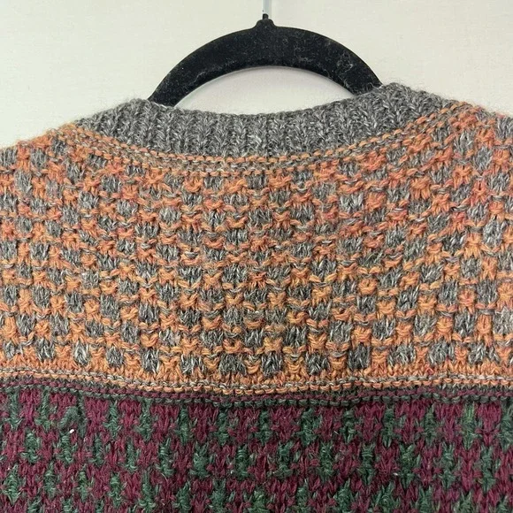 Vtg Marshall Fields Country Shop Wool Mens Sz M Chunky Grandpa Cardigan Sweater - Picture 10 of 15